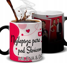 Bögre Mágikus Ajándék Valentin Napra Fénykép Név Legjobb Pár