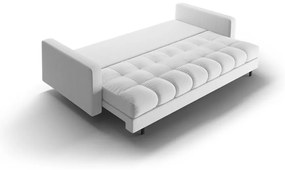 Világosszürke kinyitható tárolóhelyes kanapé 222 cm Bali – Cosmopolitan Design