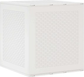 vidaXL Tároló Doboz tárolóval Fehér 55 x 53 x 57 cm Polipropilén