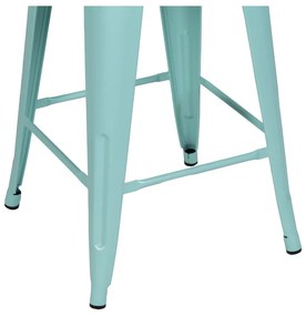Türkiz fém bárszék szett 2 db-os (ülésmagasság 61 cm) – Ixia