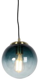 Art Deco fĂŒggĆlĂĄmpa sĂĄrgarĂ©zzel Ă©s ĂłceĂĄnkĂ©k ĂŒveggel 20 cm - Pallon
