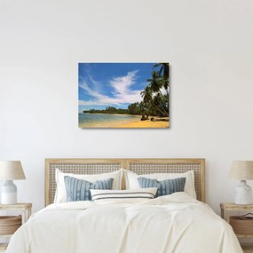 Kép a strandról (üvegen) (70x50 cm)