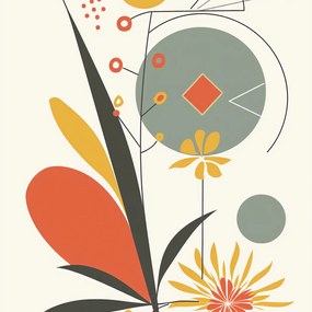 Poszter 60x60cm Geometrikus kert