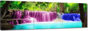 Vászonkép 90x30 Színes vízesés