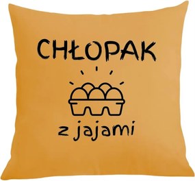 Párna párnahuzat fiúnapra Fiú tojással Ajándék