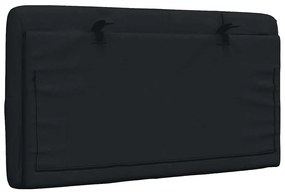fekete szövet fejtámla párna 80 cm