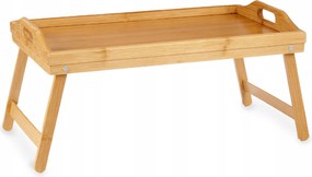 Bambusz Reggeliző Tálca Ágyba 50x30 Téglalap Alakú