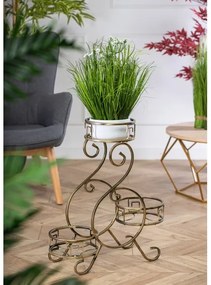 Virágállvány 64x60 cm arany színben