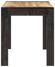 Tömör nyers mangófa étkezőasztal 140 x 70 x 76 cm