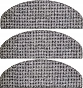 Fa Lépcsővédő Szőnyegek Szürke Hurkos Lépcsőszőnyegek Lépcsőlapok 64X24