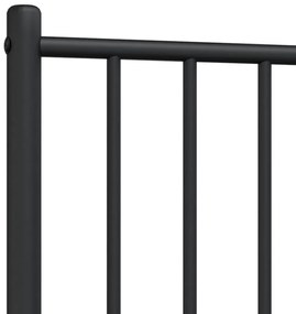 fekete fém fejtámla 75 cm