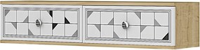 Moka 120 - Sapphire Oak, White, Silver