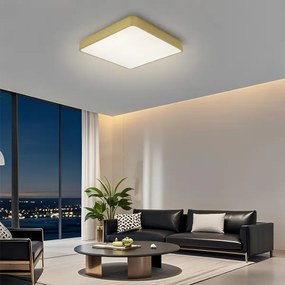 Brilagi-LED dimmelhető mennyezeti lámpatest POOL LED/48W/230V 3000-6000K 50x50 cm arany + távirányító