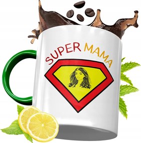 Zöld Bögre Anyukáknak Születésnapi Ajándék fényképes nyomtatással