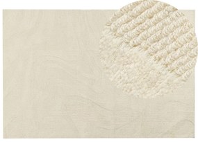 Bézs gyapjú szőnyeg 200 x 300 cm SASNAK Beliani