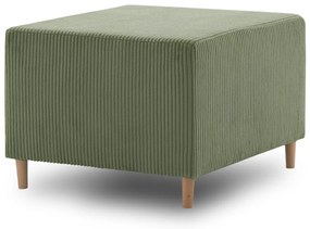 Fireze puff, kordbársony, zöld