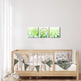 Kép - Hóvirág (órával) (90x30 cm)