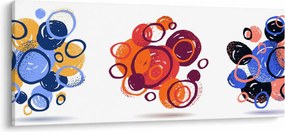 Színes körök képe (120x50 cm)