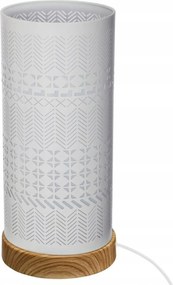 Lamby lámpa geometrikus tapintású motívummal, fehér