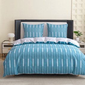 Mikroszálas flanel ágyneműhuzat STRIPELLE kék Ágyneműhuzat mérete: 70 x 90 cm | 140 x 220 cm