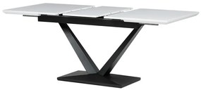 Bővíthető Étkezőasztal 140–180×85 cm, MDF, Fehér. HT-W1630 WT