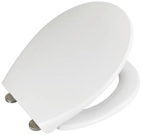 WENKO 22973100 - WC-ülőke DELOS 44,5 x 37,5 cm, fehér/ezüst