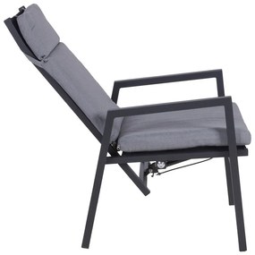Szürke fém kerti szék Sintra – Garden Pleasure