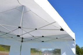 GARTHEN Kerti pavilon PROFI 3 x 3 m fehér + 4 oldalfal