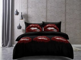 Mikroszálas ágynemű ROUGEA fekete Ágyneműhuzat mérete: 70 x 80 cm | 140 x 200 cm