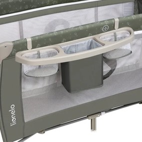 Lionelo - SVEN PLUS utazóágy, bézs/olíva