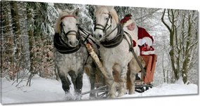 Vászonkép 60x30 Csillag Mikulás