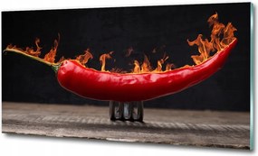 Fotótapéta falra edzett üveg Zöldségek 125x50