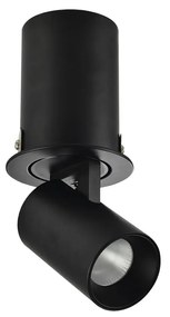 Azzardo Luna beépíthető lámpa, fekete, 3000K melegfehér, beépített LED, 7W, 595 lm, AZ-3397