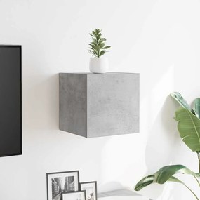 betonszürke falra szerelhető TV-szekrény 30,5 x 30 x 30 cm