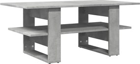 vidaXL betonszürke szerelt fa dohányzóasztal 102 x 55 x 42 cm