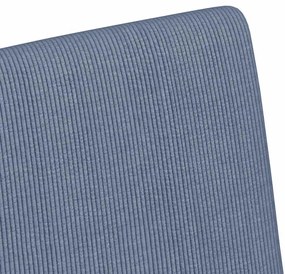 Kerekes Étkező Székek 2 pcs Kék 57 x 66 x 94 cm Bársony anyag