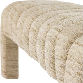 Bézs buklé párnázott pad Frex – WOOOD