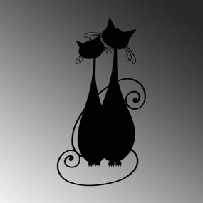 Cat fém fali dekoráció, 30×60 cm