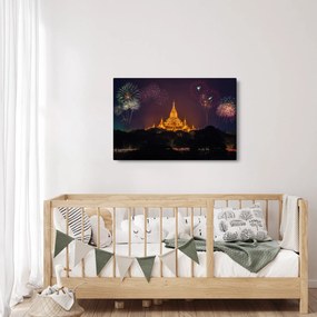 Ázsiai tűzijáték képe (90x60 cm)