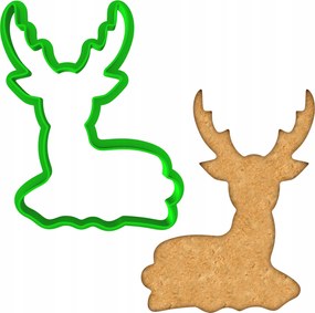 Karácsonyi Forma Mézeskalács lyukasztó Karácsony Rénszarvas 9cm