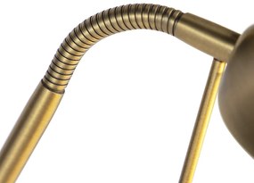 Bronz állólámpa olvasólámpával LED-del és fényerőszabályzóval - Diva 2