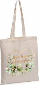 Öko pamut Táska ekrü Szeretett Unokája áldozási ajándék TT_638_e