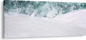 Kép - Türkiz absztrakció (120x50 cm)
