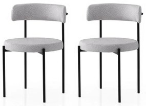 Gini Light Grey and Black étkezőszékek, 2 db