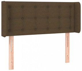 sötétbarna szövet fejtámla 93x16x78/88 cm