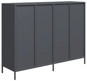 antracit hidegen hengerelt acél tálalószekrény 135x39x103,5 cm