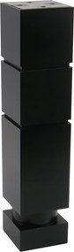 Lábtartó Bútorláb H250 25 CM Négyzet 45x45 Állítható Fekete +filc