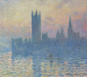 Reprodukció The Houses of Parliament / Sunset (1903), Claude Monet