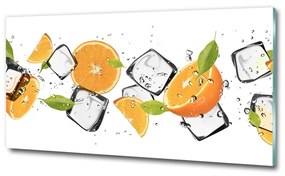Fali üvegkép Narancs jéggel osh-50150012