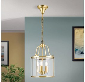 Orion - Láncos csillár BRUNO 3xE14/40W/230V átm. 25 cm arany